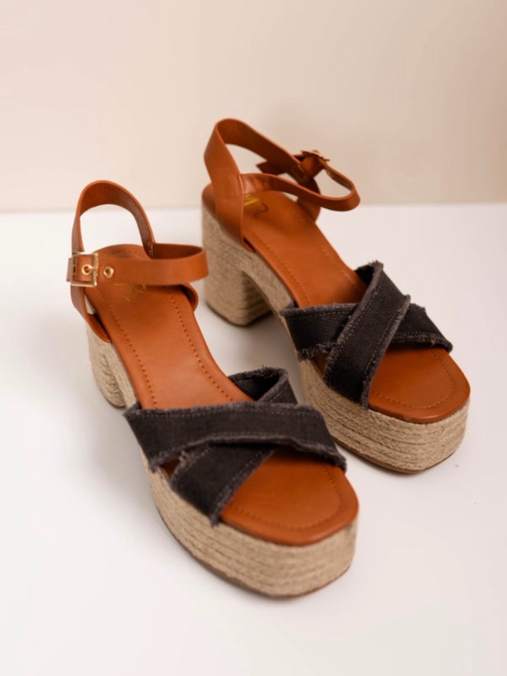 Two-Tone Platform Espadrille - by Not Rated